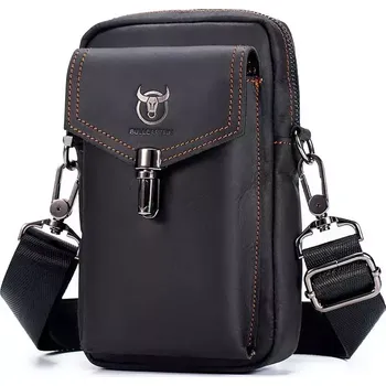 Ledvinka Bullcaptain pánská kožená taška i ledvinka Caridad Černá