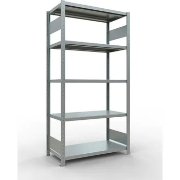 Dílenský regál Policový regál SCHULTE, základní pole, 5 úrovní, zatížení pole 250 kg, 1060 x 536 x 2000 mm