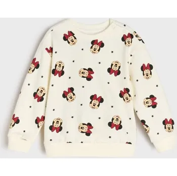 Dívčí mikina Sinsay - Mikina Minnie Mouse - krémová - 576GK-01X - 576GK-01X-74