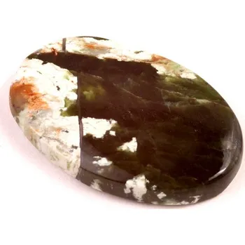 Přírodní kámen Kabošon Chrome Chalcedony č.5750 (36x23x6mm)