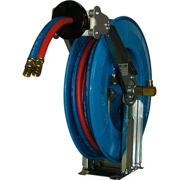 Držák na zahradní hadici Automatický navíječ hadice, pro technické plyny, z oceli, délka hadice 15 m, DN 6/6