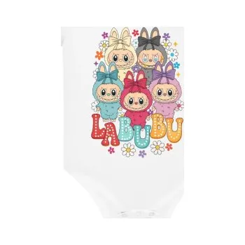 Žertovný předmět Panenky Bubu různé barvy – dárek pro fanoušky Labubu - dětské body s potiskem- Tričkový.cz