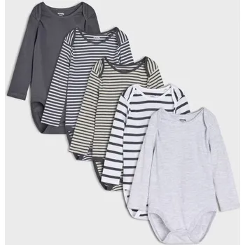 Dětská móda Sinsay - Sada 5&nbsp;body - bílá - 9145C-00X - 9145C-00X-98