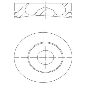 Píst motoru Píst MAHLE WYPRZEDA˝ 100 01 00