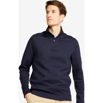 Dámská mikina INESIS Pánská golfová mikina ze zipem u krku MW500 2XL MODRÁ