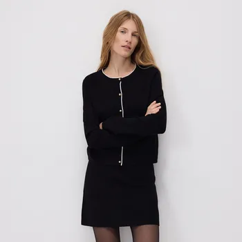 Dámská sukně Reserved - Mini sukně s viskózou - černý - 094GH-99X - 094GH-99X-M