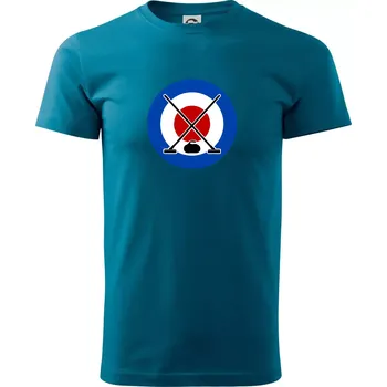Pánské tričko Curling tee - Klasické pánské triko vyšší gramáže - 4XL ( Petrolejová )