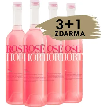 Víno 3+1 zdarma - Pinot rosé, 2023, pozdní sběr, suché, Hort