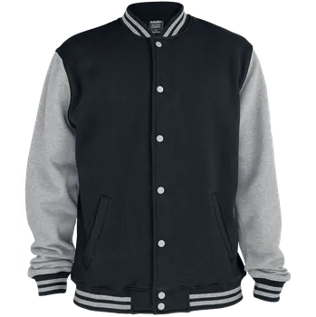 Varsity bunda Rockabilly z Urban Classics - 2-Tone College - Muži - cerná/šedá