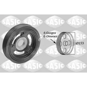 Řemenice, klikový hřídel SASIC 2150004