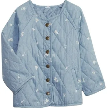 Chlapecká bunda Dětská bunda GAP BABY 3Y Světle modrá, Bílá, Zlatá