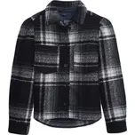 Dámská bunda GAP PUFF SLEEVE CROP XL Černá, Bílá