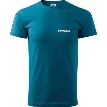 Pánská móda Novinář nápis - Fotograf - Klasické pánské triko vyšší gramáže - S ( Petrolejová )