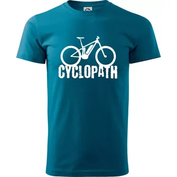Cyclopath ebike - Klasické pánské triko vyšší gramáže - S ( Petrolejová )