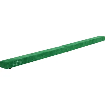 HOMCOM balanční kladina 210 cm skládací pro vnitřní i venkovní použití, balanční kladina do 120 kg, stabilní balanční kladina v zelené barvě | Aosom.de