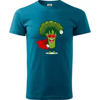 Pánská móda Super Brokolice - Klasické pánské triko vyšší gramáže - M ( Petrolejová )