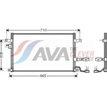 Výparník klimatizace Kondenzátor, klimatizace AVA DW5056D