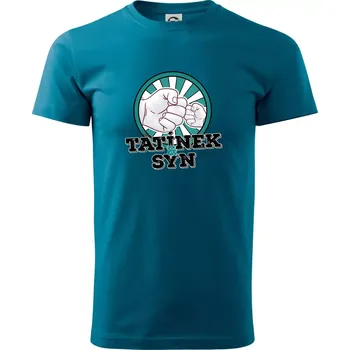 Pánské oblečení Tatínek a syn - Klasické pánské triko vyšší gramáže - XS ( Petrolejová )