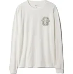 Pánské tričko GAP INTL LOGO RELAXED L Bílá, Šedá