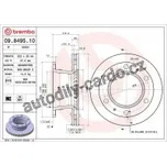 Brzdový kotouč BREMBO 09.8495.10 - NISSAN