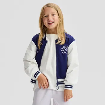 Dívčí mikina Reserved - Rozepínací bomber mikina - tmavomodrá - 244FA-59X - 244FA-59X-U14