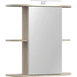 ZELEL koupelnová horní skříňka se zrcadlem, dub sonoma/bílá, 5 let záruka + vyzvednutí ZDARMA