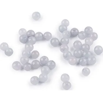 Korálek Akvamarín syntetický, minerální korálky Ø4 mm Balení: 44 ks, Varianta: akvamarín - 8596475520904