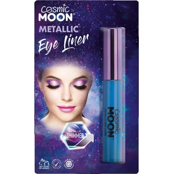 Metalické oční linky, modré