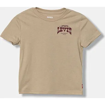 Chlapecké tričko Dětské tričko Levi's GALLOPING FREE TEE 8EN614 béžová 80X, vel. 104