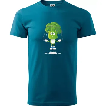 Brokolice tenista - Klasické pánské triko vyšší gramáže - M ( Petrolejová )