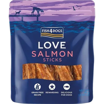 Pamlsek pro psa Fish4Dogs Love pamlsky s lososem tyčinky 85 g