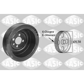 Řemenice, klikový hřídel SASIC 2156021