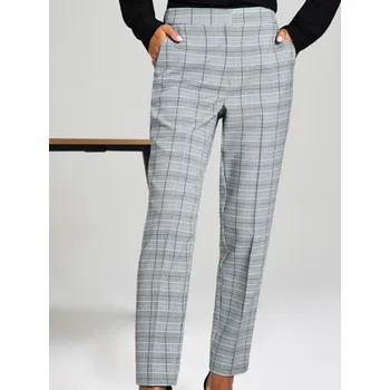 Sinsay - Kostkované cigaretové kalhoty - vícebarevná - 705FJ-MLC - 705FJ-MLC-S