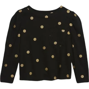 Dívčí oblečení Dětské tričko GAP BABY 4y Černá, Zlatá