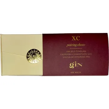 Čokoláda XC Alchemy Bílé čokoládové kytičky Pairing Choco Gin 48% 18 ks 100 g