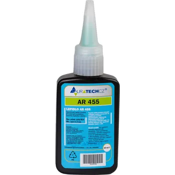 Průmyslové lepidlo Auratech AR 455 - UPEVŇOVAČ SPOJŮ - vysoká pevnost, chemicky a teplotně odolný - 50ml