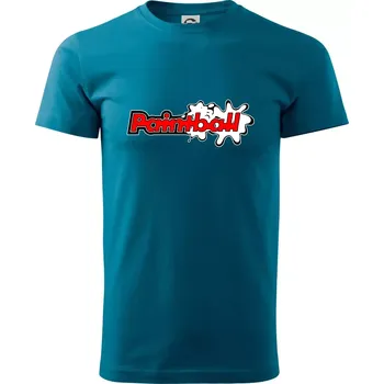 Pánské tričko Paintball splash - Klasické pánské triko vyšší gramáže - 3XL ( Petrolejová )