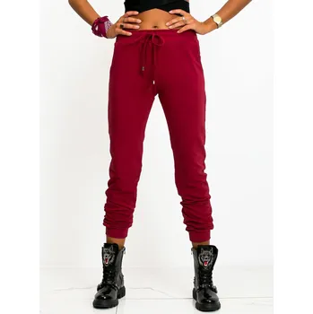 Dámské tepláky RV-DR-5040.04X BASIC FEEL GOOD Barva: Bordó, Velikost: XL