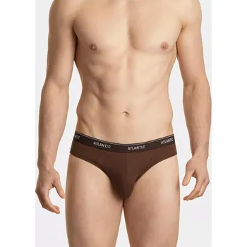 Slipy Kalhotky Atlantic 3MP-157 A'3 S-2XL grafitovo-černo-čokoládová M