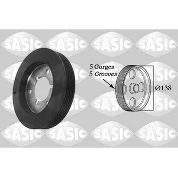 Řemenice, klikový hřídel SASIC 2150009