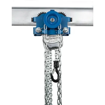 Krátký kladkostroj s pojezdem PLANETA LHT-G-200 PREMIUM-PRO, nosnost 20000 kg, příruba 136 - 203 mm