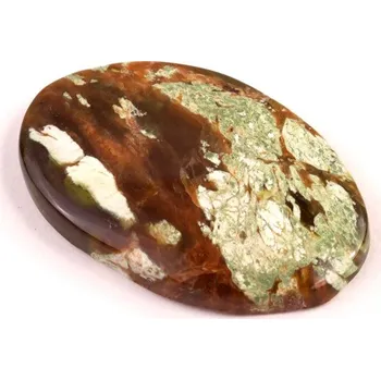 Přírodní kámen Kabošon Chrome Chalcedony č.5734 (39x25x6mm)