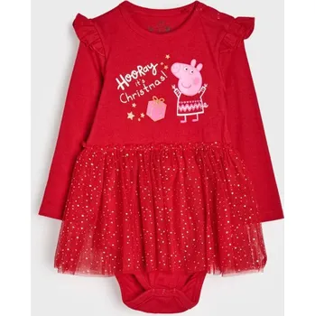 Dívčí oblečení Sinsay - Body se šatičkami Peppa Pig - červená - 9183C-33X - 9183C-33X-86