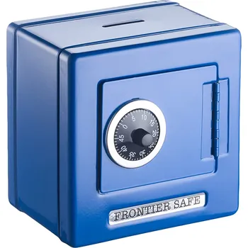 Pokladnička Goki Kovová pokladnička Trezor modrý