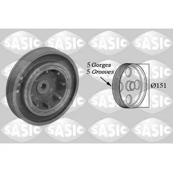 Řemenice, klikový hřídel SASIC 2154015