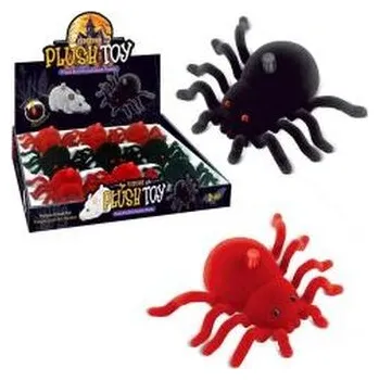 plyšák Pająk flokowany naciśnij i jedź MIX