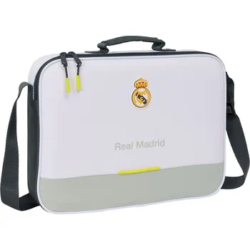 Školní batoh Real Madrid C.F. Aktovka přes rameno Real Madrid CF Bílá (38 x 28 x 6 cm)