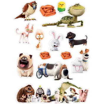 Jedlá dekorace na dort TAJNÝ ŽIVOT MAZLÍČKŮ-08 Materiál: Fondánový list