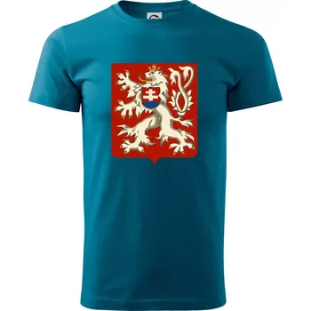 Pánské tričko Znak Česko-Slovenská republika 1938–1939 - Klasické pánské triko vyšší gramáže - XS ( Petrolejová )