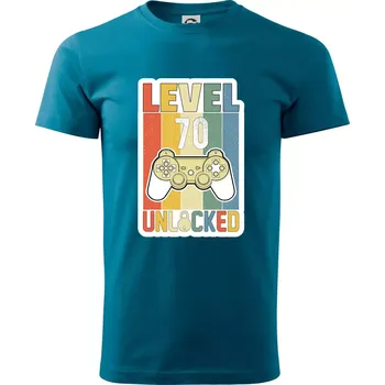 Pánské oblečení Gaming narozeniny 70 - Klasické pánské triko vyšší gramáže - XS ( Petrolejová )